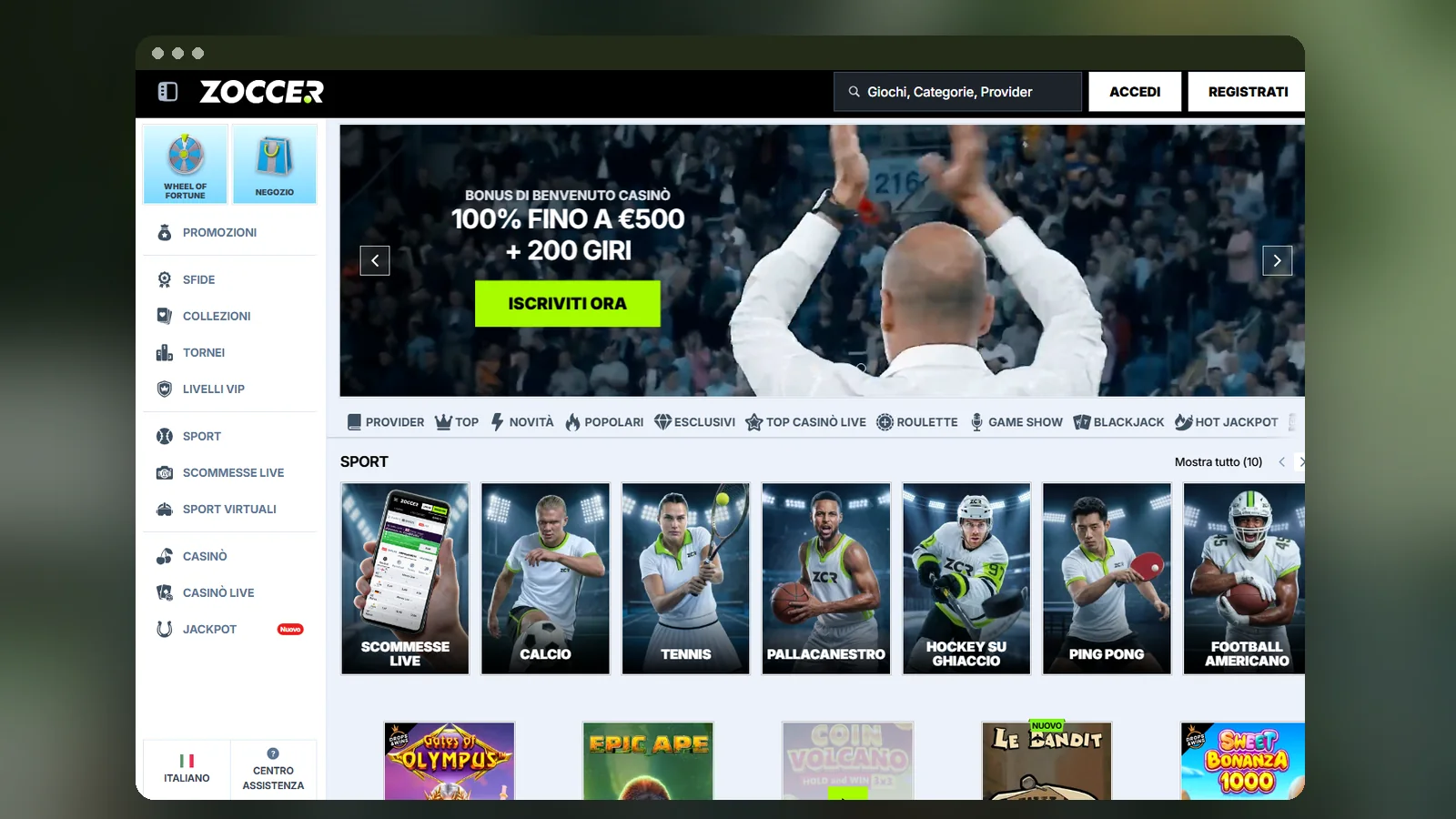 Zoccer app