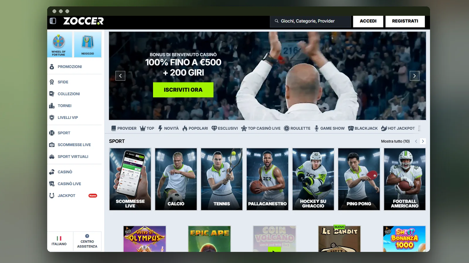 Zoccer bonus